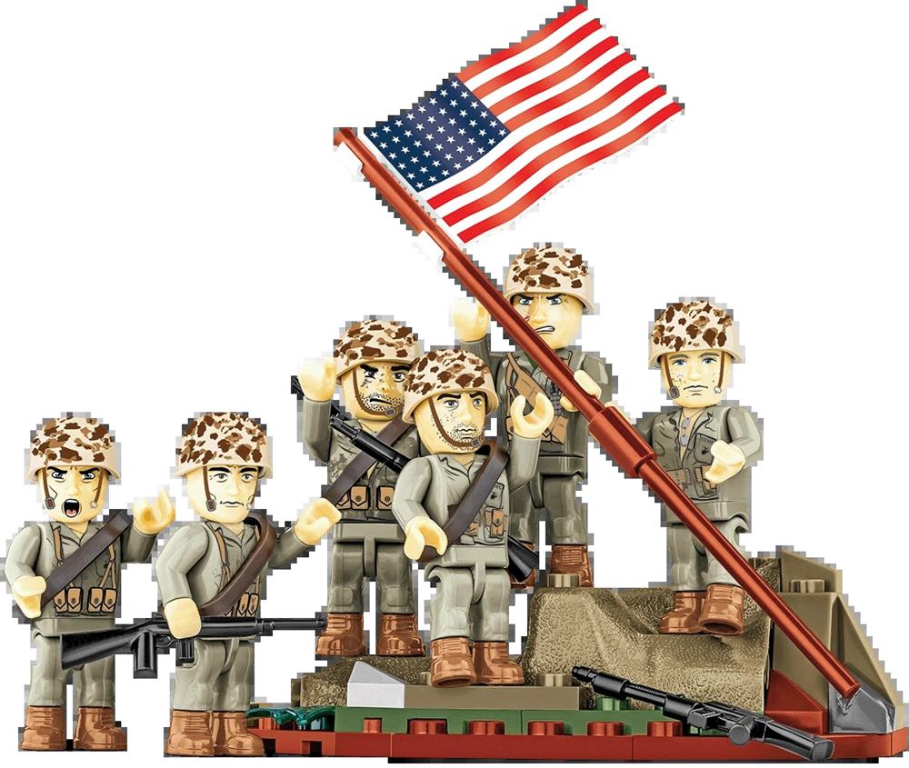 COBI HISTORICAL COLLECTION WWII ALZANDO LA BANDIERA IWO JIMA 1945 2059