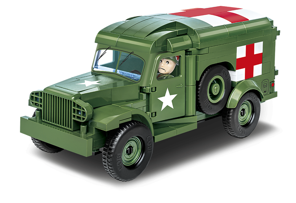 COBI HISTORICAL COLLECTION WWII DODGE WC-54 AMBULANZA 2257