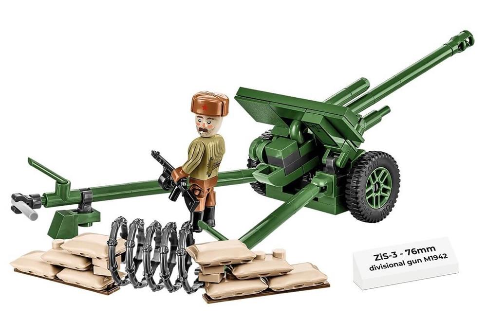 COBI HISTORICAL COLLECTION WWII CANNONE DI DIVISIONE ZIS-3 76 MM M1942 2293