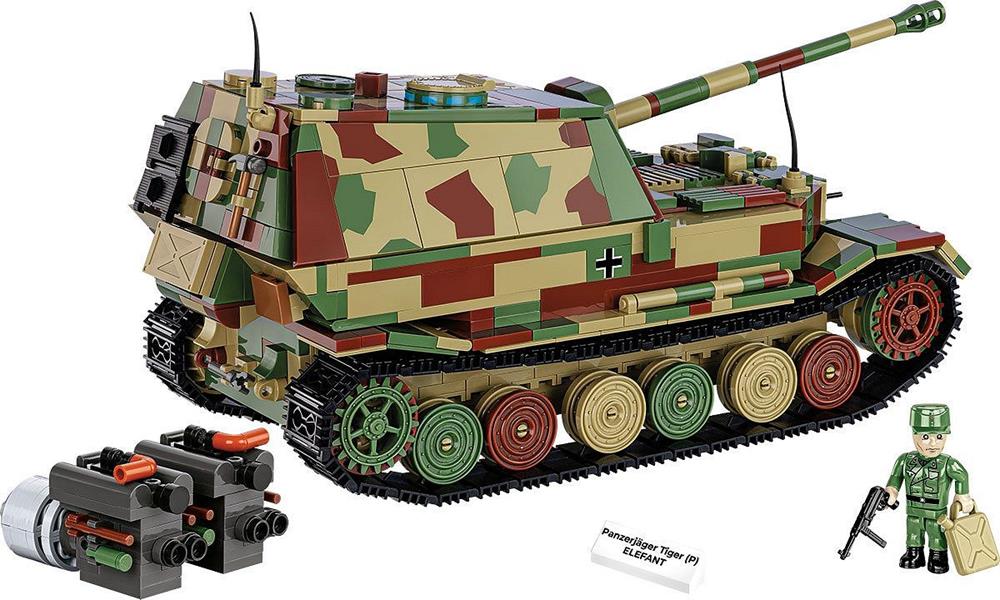 COBI HISTORICAL COLLECTION WWII PANZERJÄGER TIGER (P) ELEFANT 2582