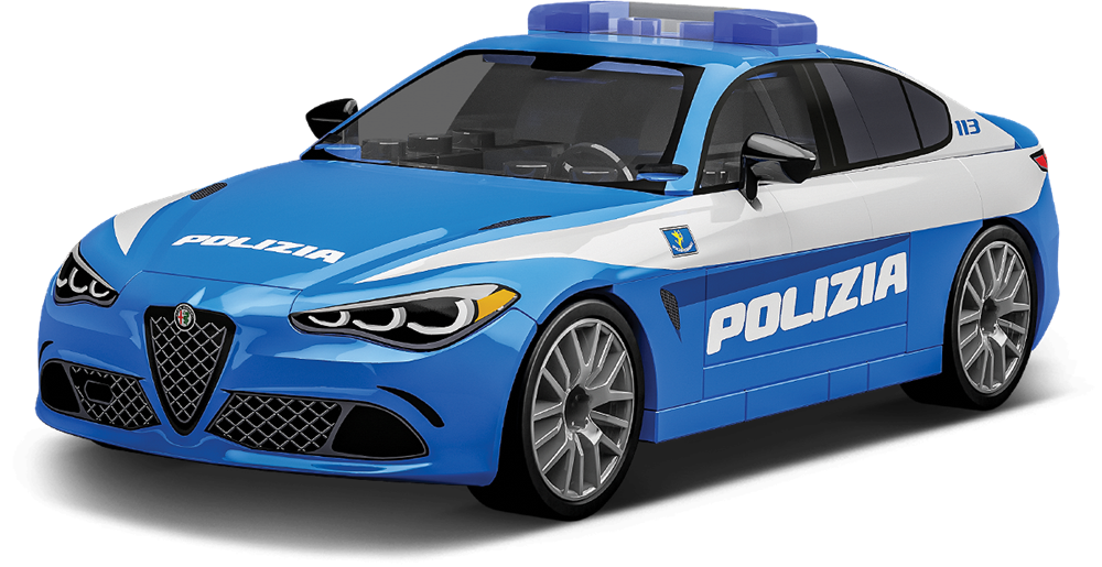 COBI CARS ALFA ROMEO GIULIA QUADRIFOGLIO POLIZIA 24606