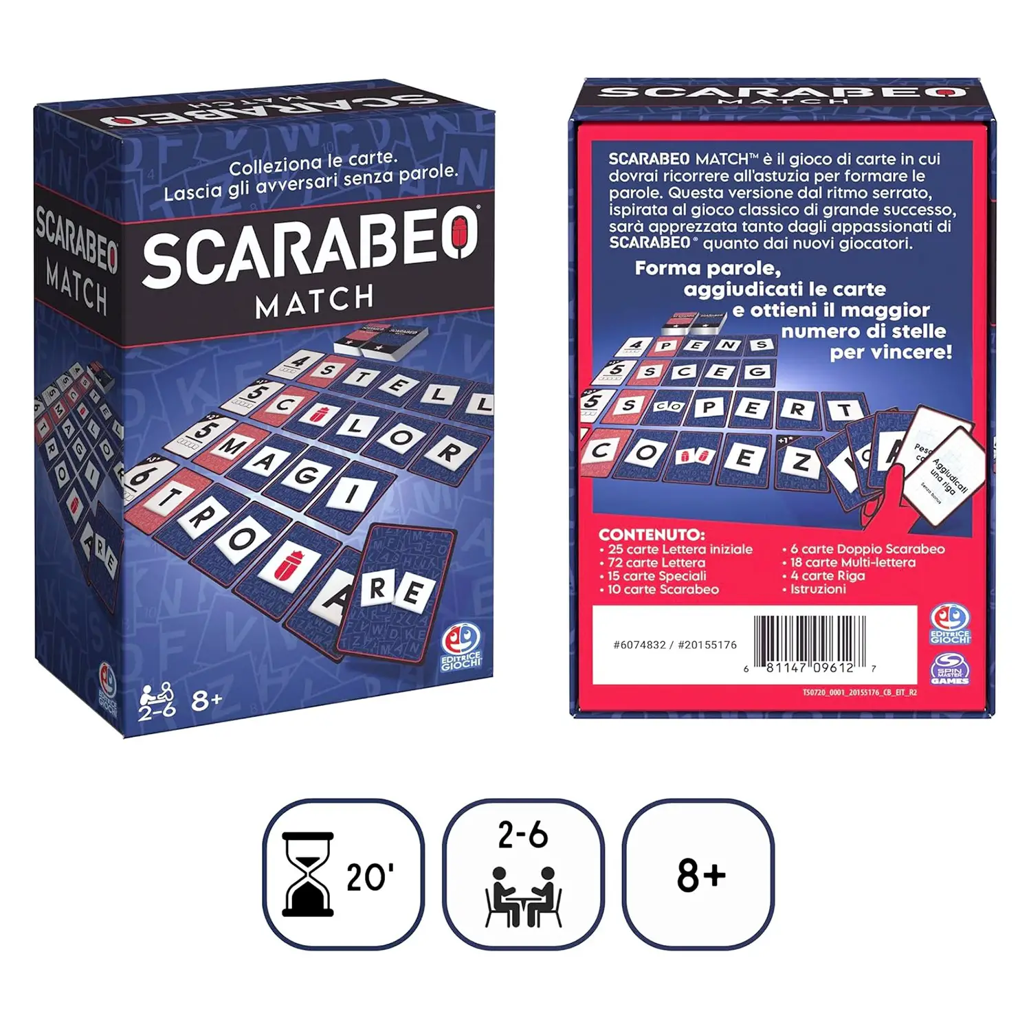 EDITRICE GIOCHI SCARABEO MATCH 6074832
