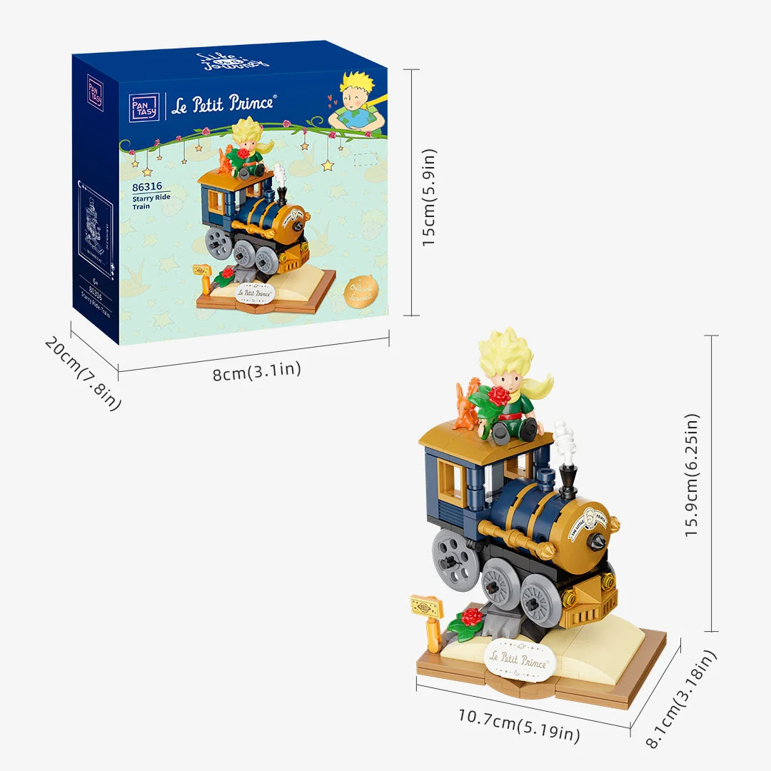PANTASY SET DI MATTONCINI LE PETIT PRINCE - VIAGGIO STELLATO - TRENO PAN86316