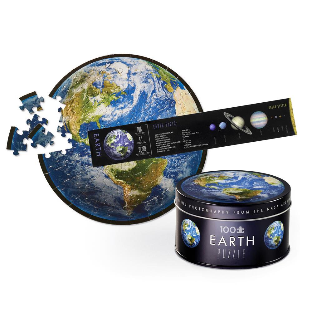 CROCODILE CREEK PUZZLE EARTH - NASA TIN 100PZ 43301