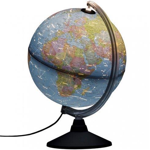 MAPPAMONDO GEOGRAFICO 25 CM COSTELLATION - ILLUMINATO