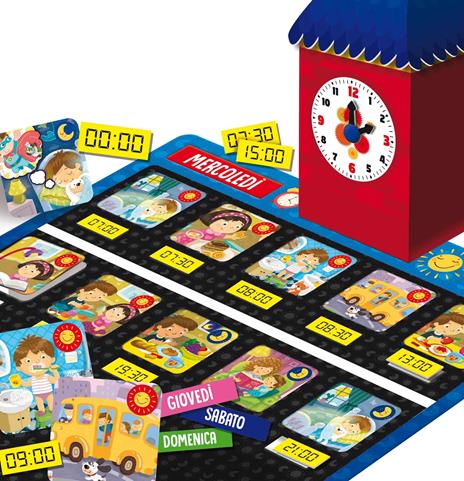 LISCIANI GIOCHI MONTESSORI LA MIA GIORNATA LA TORRE DELL'OROLOGIO 80137