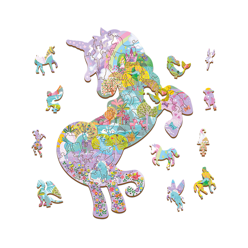 LUDATTICA WOODY PUZZLE UNICORNI 21269