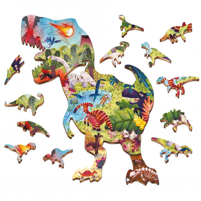 LUDATTICA DINOSAURI WOODY PUZZLE IN LEGNO 48PZ 22143