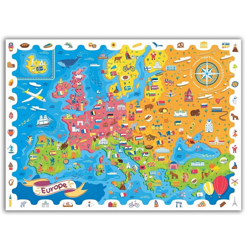 LUDATTICA LA MAPPA DELL’EUROPA 108PZ DETECTIVE PUZZLE 22761