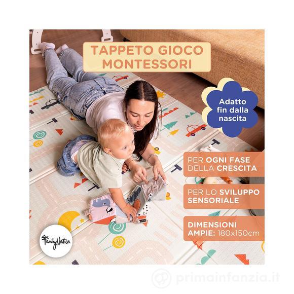 FAMILY NATION TAPPETO MONTESSORI PIEGHEVOLE 2 IN 1 - DINO FRIENDS