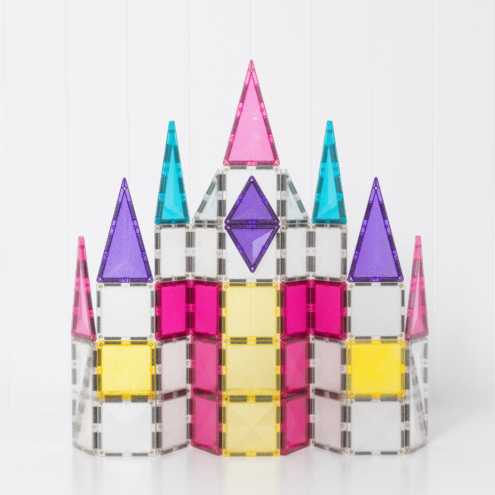 CONNETIX PANNELLI MAGNETICI SET GLITTER UNICORN 56 PZ