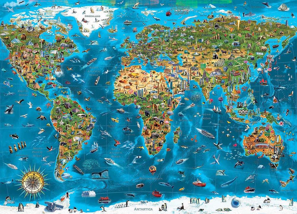 EDUCA PUZZLE MERAVIGLIE DEL MONDO 12000 PZ. 19057