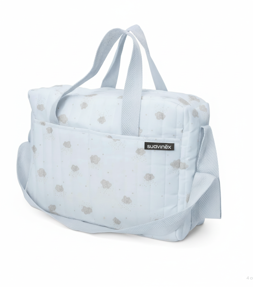 SUAVINEX BORSA COSMETICA AZZURRA CON SET CURA NEONATO - 5 PRODOTTI INCLUSI 308828