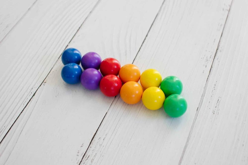CONNETIX PALLINE ARCOBALENO IN PLASTICA 12 PEZZI