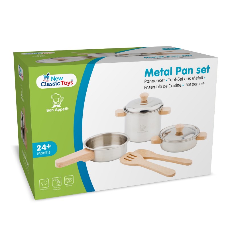 SET PENTOLE METALLO/LEGNO