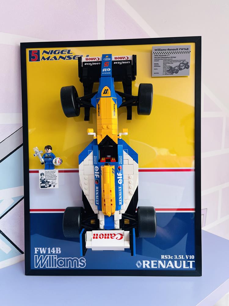 BRICK FRAME VINTAGE FRAME – WILLIAMS FW14B - NIGEL MANSELL (LEGO® 10353) - NERA