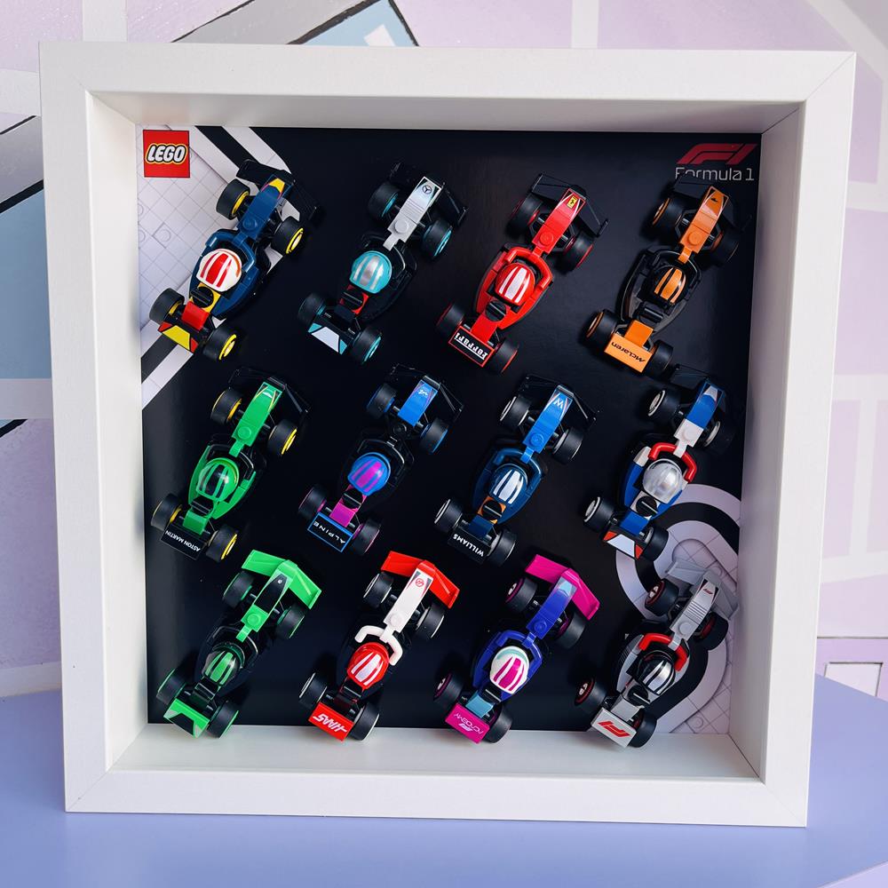BRICK FRAME CORNICE FORMULA FRAME MICRO F1 EDITION PER SET LEGO 71049 - BIANCA BRICK FRAME CORNICE FORMULA FRAME MICRO F1 EDITION PER SET LEGO 71049 - BIANCA
