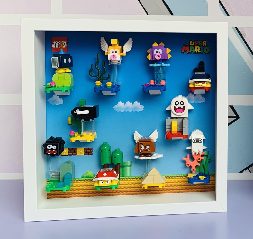 BRICK FRAME SERIE 1 SUPER MARIO 71361 DISPLAY CLASSIC FRAME - BIANCA BRICK FRAME SERIE 1 SUPER MARIO 71361 DISPLAY CLASSIC FRAME - BIANCA