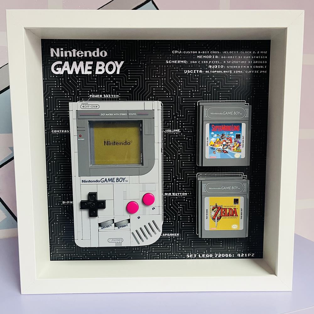 BRICK FRAME CORNICE PER LEGO® GAMEBOY 72046