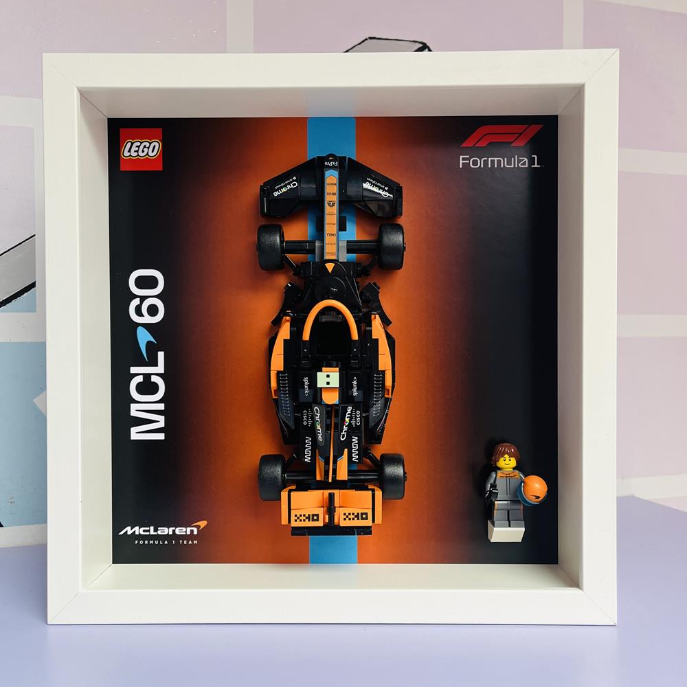 BRICK FRAME CORNICE CLASSIC FRAME PER SET LEGO SPEED CHAMPIONS 76919 MCL60 - BIANCA BRICK FRAME CORNICE CLASSIC FRAME PER SET LEGO SPEED CHAMPIONS 76919 MCL60 - BIANCA