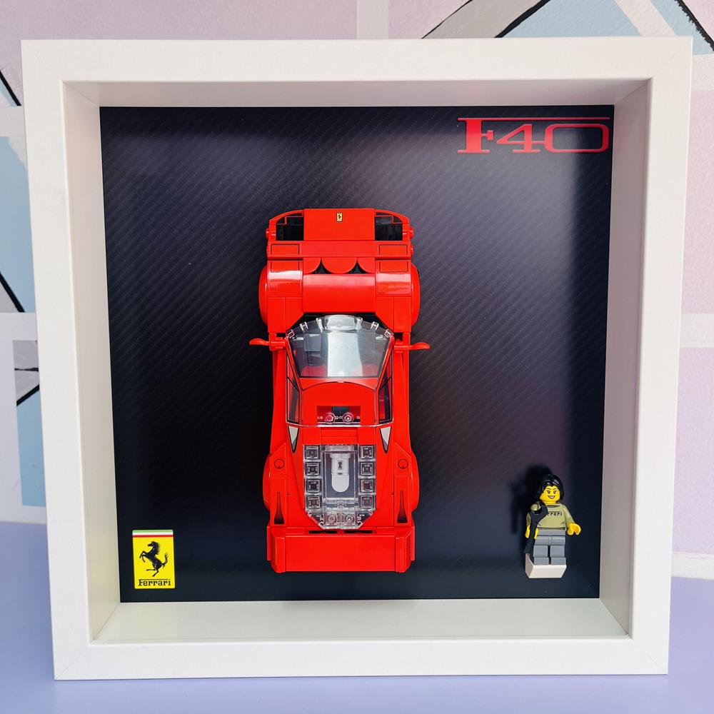 BRICK FRAME CORNICE CLASSIC FRAME ADATTA PER SET LEGO SPEED CHAMPIONS 76934 FERRARI F40 V2 76934 BRICK FRAME CORNICE CLASSIC FRAME ADATTA PER SET LEGO SPEED CHAMPIONS 76934 FERRARI F40 V2 76934