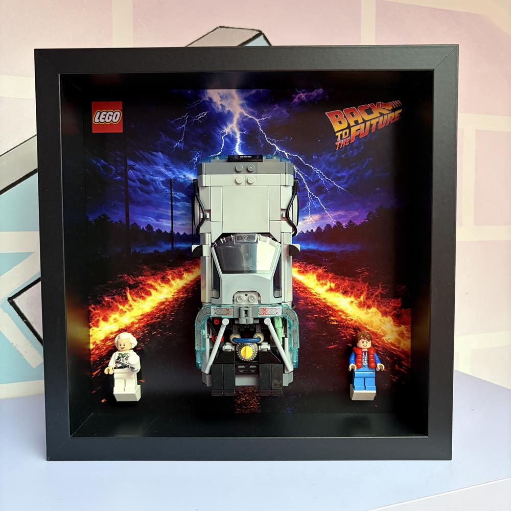 BRICK FRAME CORNICE CLASSIC FRAME PER SET LEGO SPEED CHAMPIONS DELOREAN DMC RITORNO AL FUTURO 77256