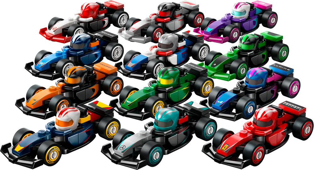 COLLEZIONE COMPLETA LEGO MONOPOSTO DI F1® - 12 PZ 71049
