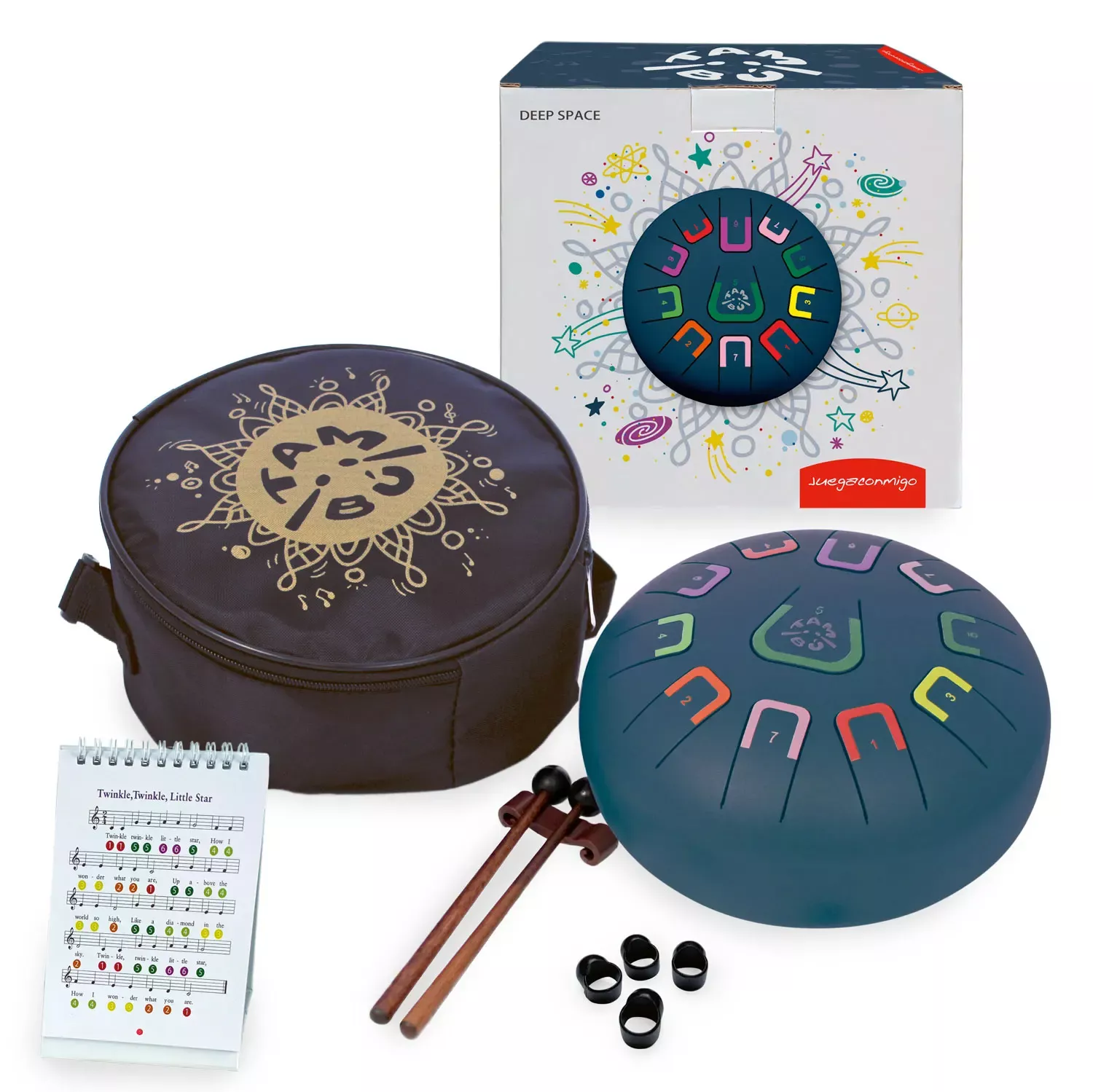 JUEGACONMIGO TAMBU 8'' 11 NOTE - DEEP SPACE ANTRACITE