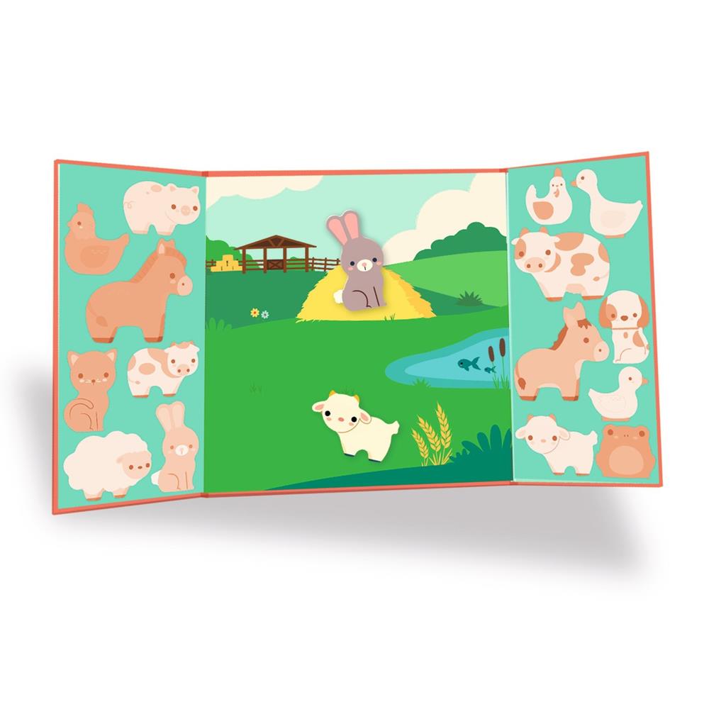 DJECO THICK AND REPOSITIONABLE STICKERS - FARM ANIMALS DJ00099