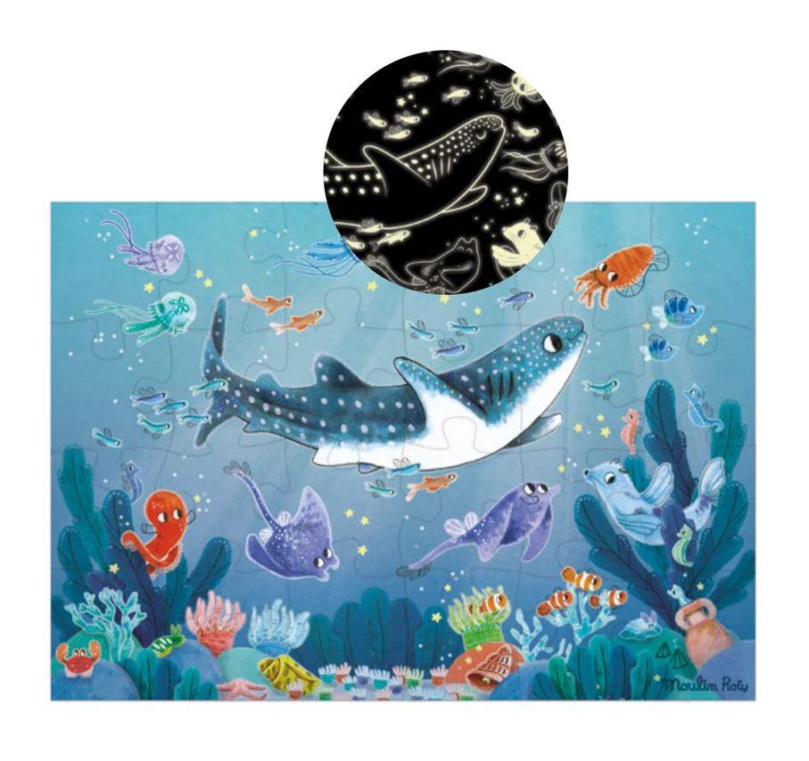 MOULIN ROTY PUZZLE FOSFORESCENTE SOTTO IL MARE 24PZ 676441