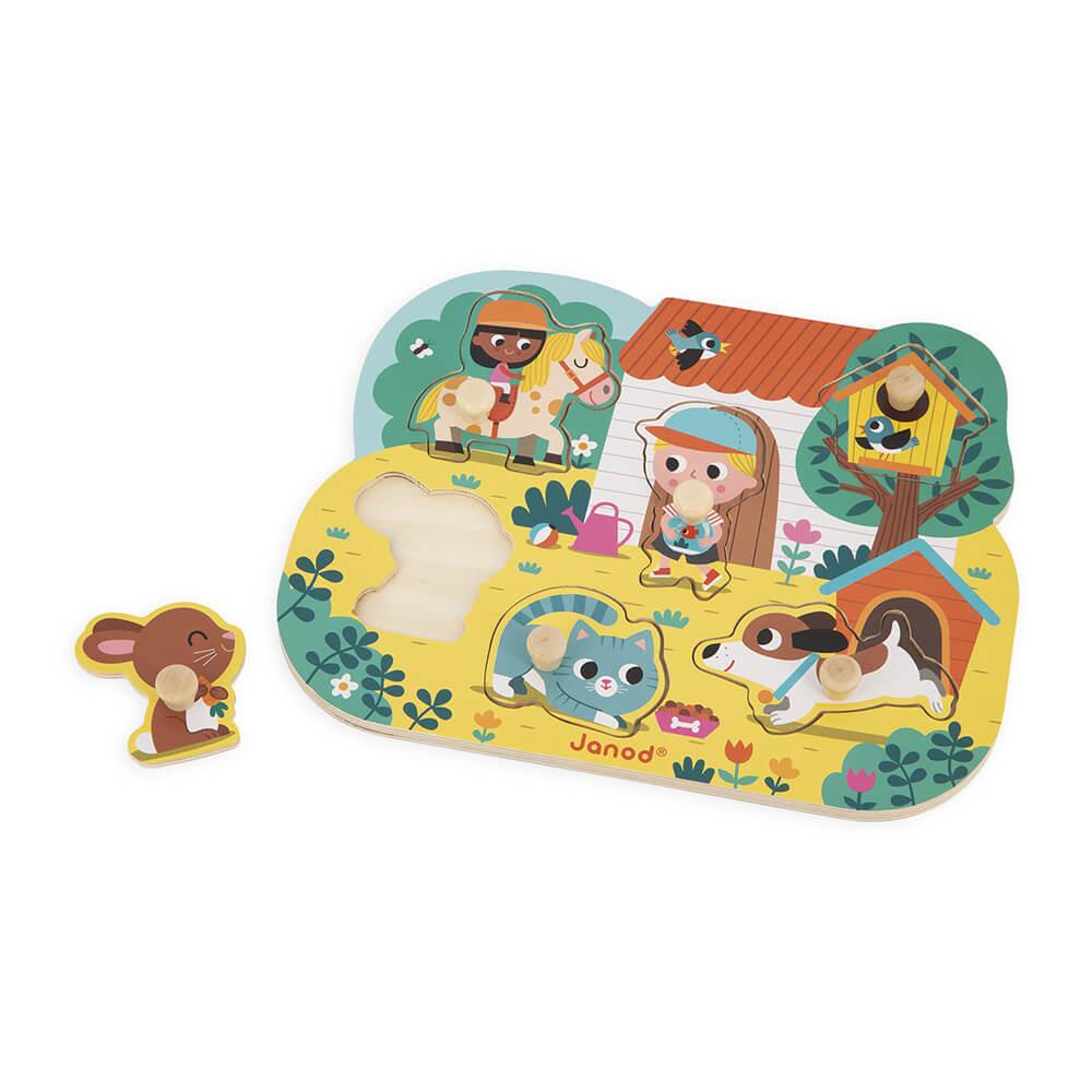 JANOD PUZZLE CAMPAGNA 6 PZ IN LEGNO J07107 JANOD PUZZLE CAMPAGNA 6 PZ IN LEGNO J07107