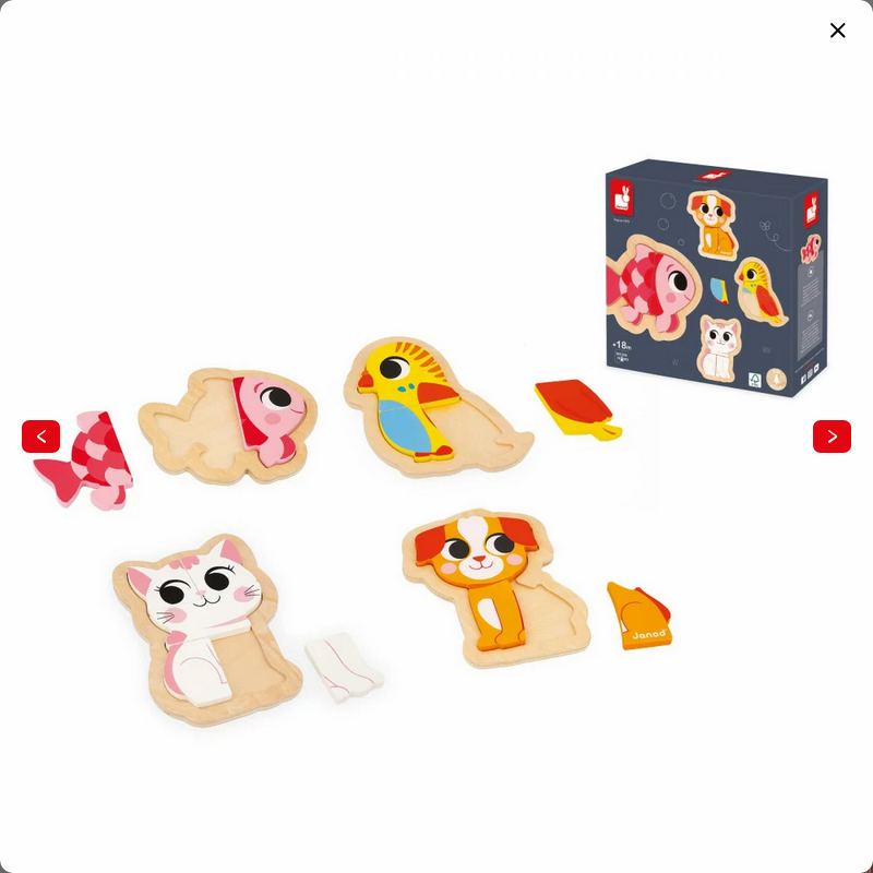 JANOD ANIMALI DOMESTICI - 4 PUZZLES EVOLUTIVI IN LEGNO J07115 JANOD ANIMALI DOMESTICI - 4 PUZZLES EVOLUTIVI IN LEGNO J07115