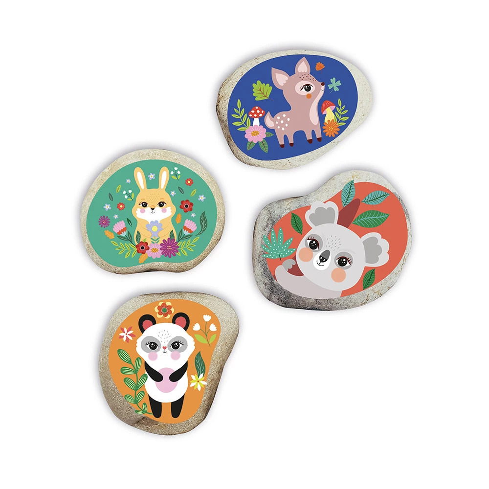 JANOD 4 PIETRE DA DECORARE - PICCOLI ANIMALI J09030 JANOD 4 PIETRE DA DECORARE - PICCOLI ANIMALI J09030