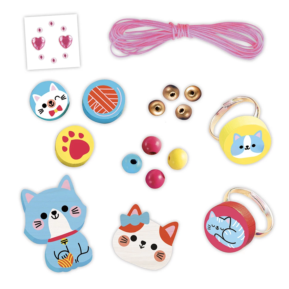 JANOD 4 GIOIELLI IN LEGNO - LITTLE CATS J09114 JANOD 4 GIOIELLI IN LEGNO - LITTLE CATS J09114