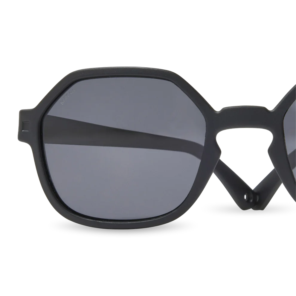 KI ET LA OCCHIALI DA SOLE EYZZ 5 ANGULAR SQUARE SHAPE 7-12 ANNI EY5SUNBLACK