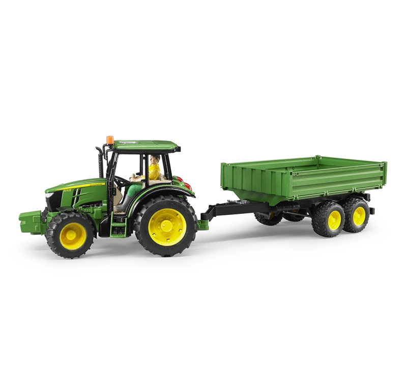 BRUDER JOHN DEERE 5115 M CON RIMORCHIO 2108