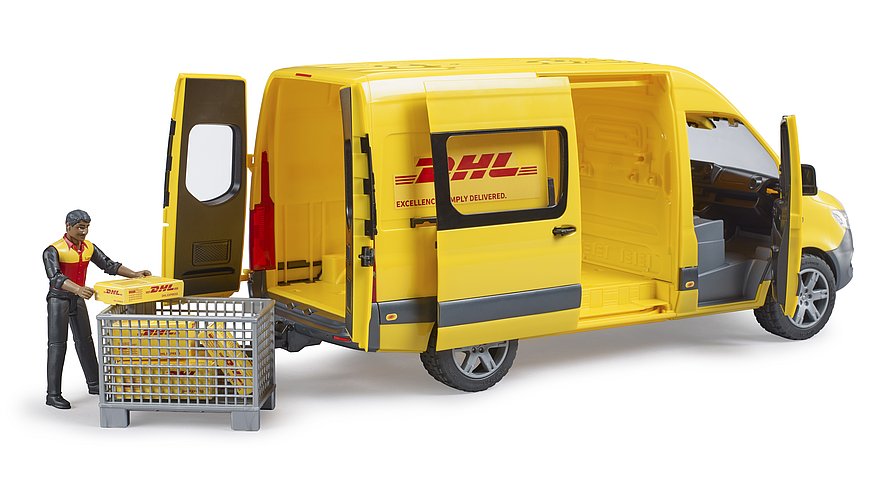 BRUDER MB SPRINTER DHL CON PERSONAGGIO 02671