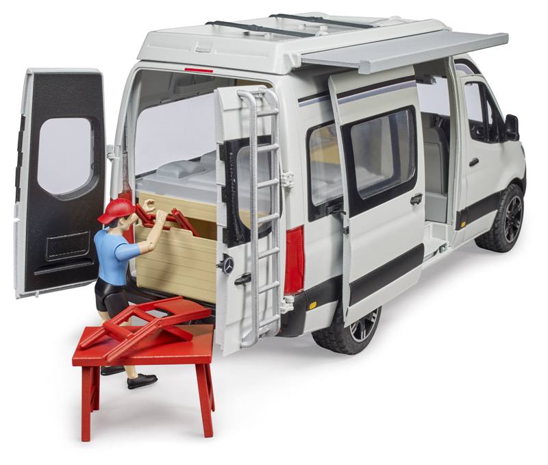 BRUDER MB SPRINTER CAMPER CON GUIDATORE 2672