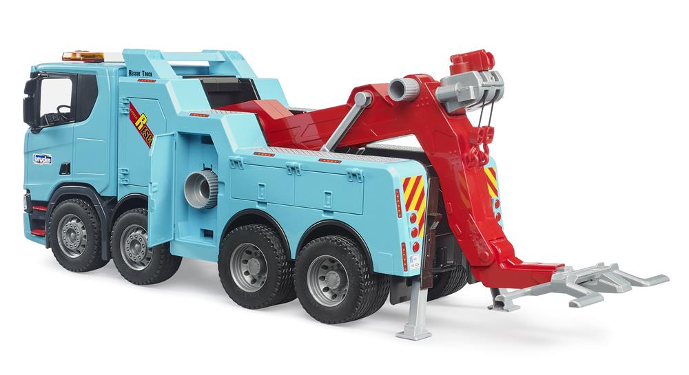 BRUDER SCANIA SUPER 560R CAMION DI RECUPERO E TRAINO CON MODULO L+S 03553