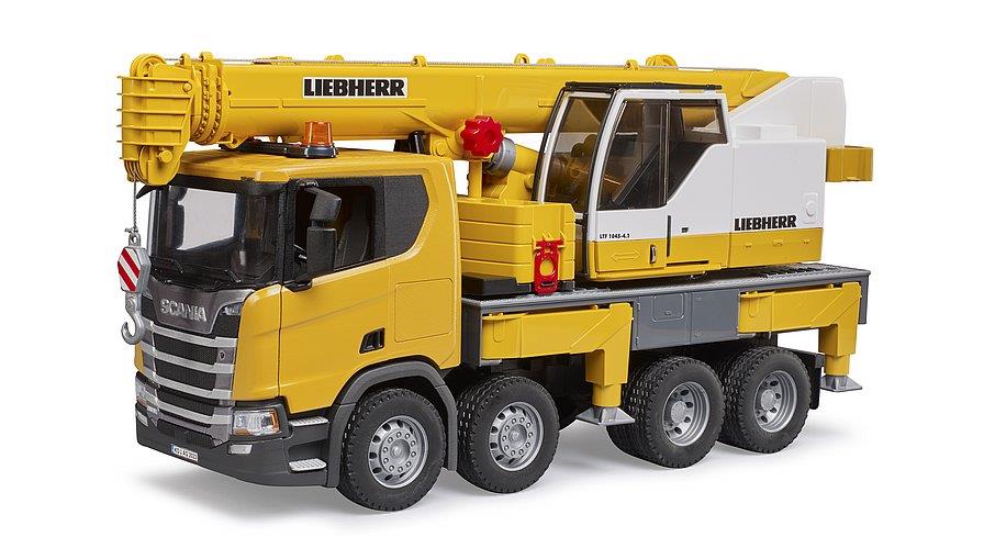 BRUDER SCANIA SUPER 560R AUTOGRU LIEBHERR CON MODULO LUCI E SUONI 3571