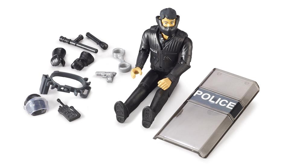 BRUDER POLIZIOTTO FORZE SPECIALI CON ACCESSORI 62151