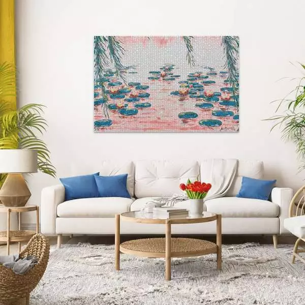 RAVENSBURGER PUZZLE PINK WATER LILIES 4000 PZ 01420