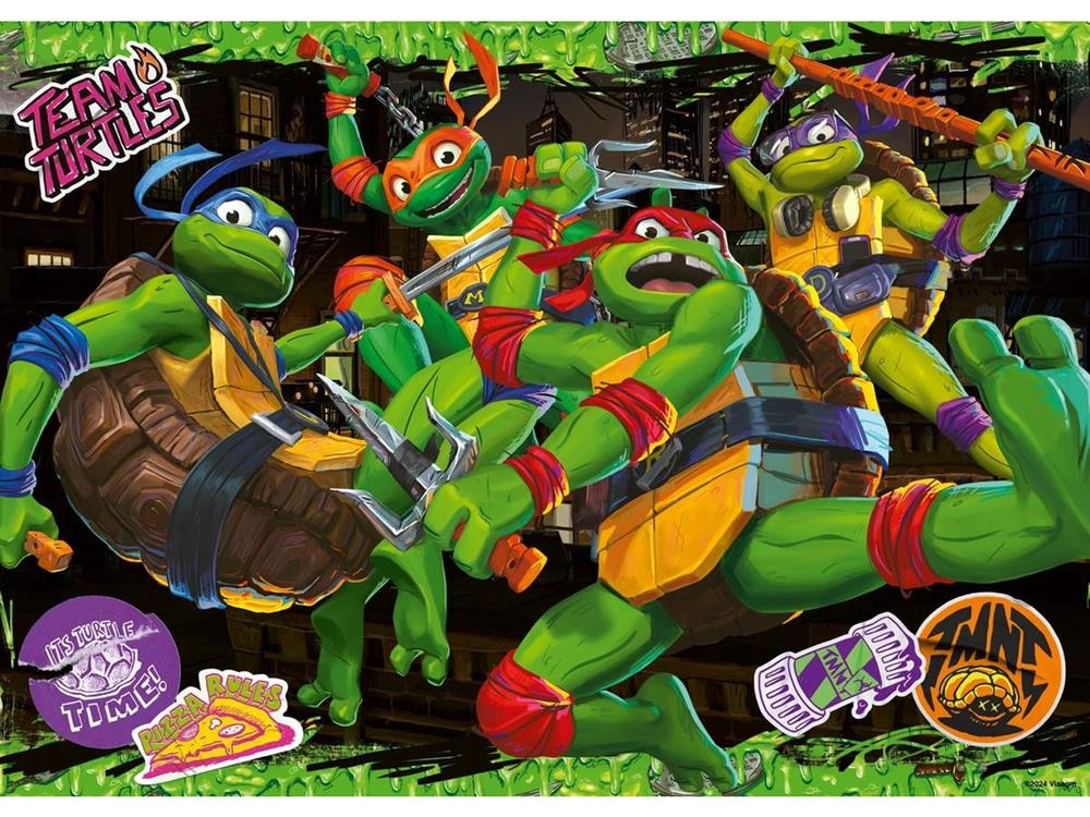 RAVENSBURGER PUZZLE NINJA TURTLES GIANT FLOOR 60 PZ 04010