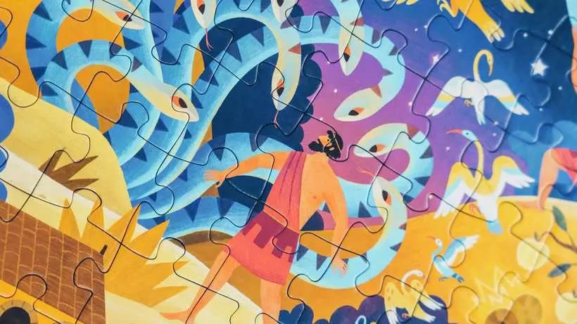 RAVENSBURGER PUZZLE LE 12 FATICHE DI HERCULES 64 PZ 04209