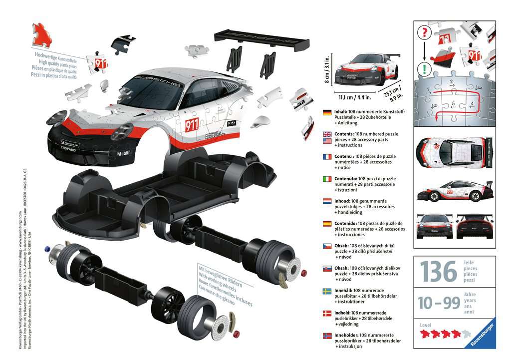 RAVENSBURGER  PORSCHE 911 GT3 CUP  11147