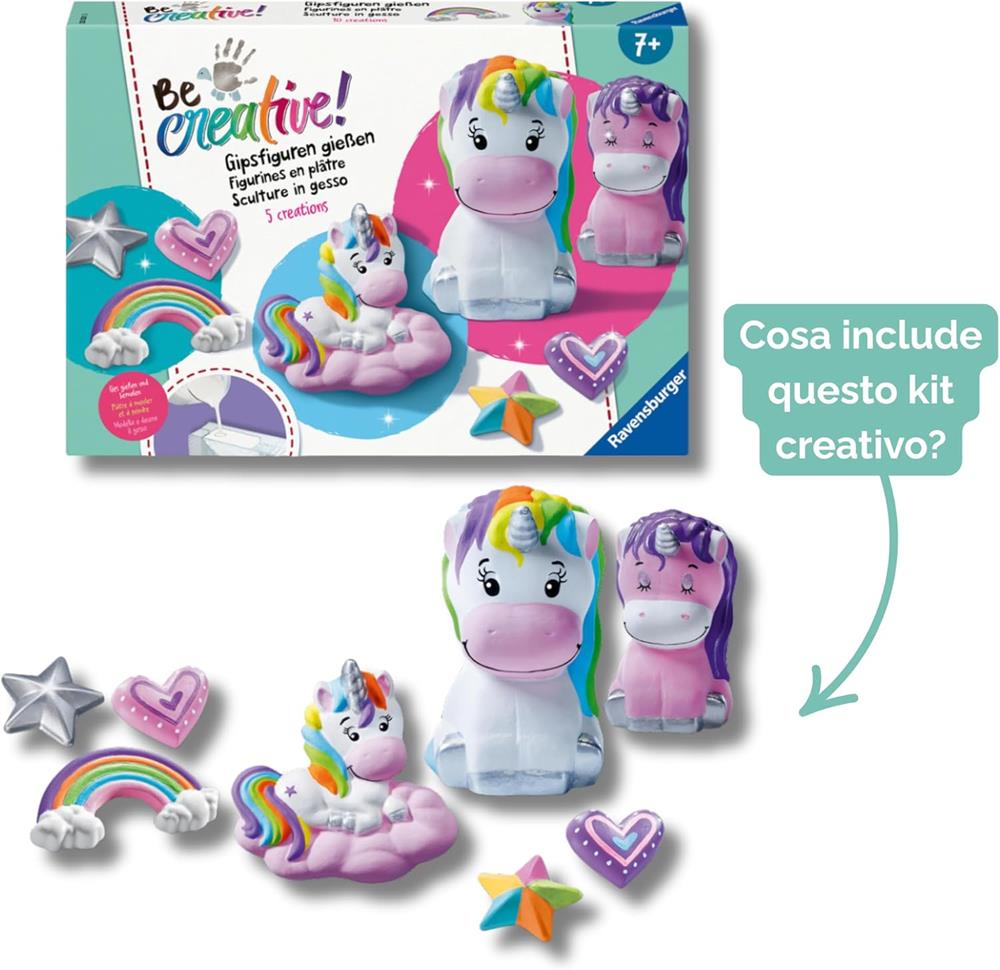 RAVENSBURGER UNICORNI - BE CREATIVE MIDI XL 25531