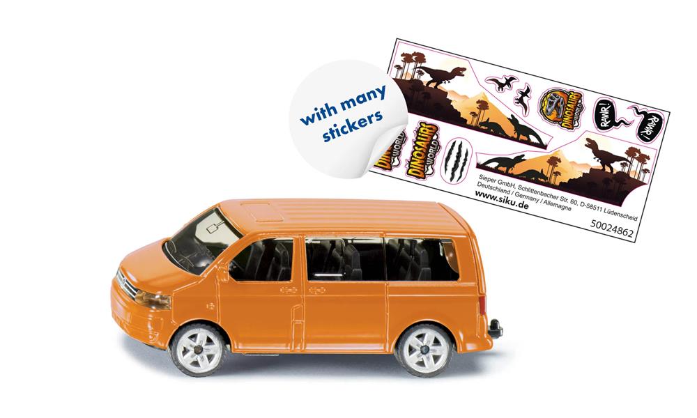 SIKU VW T5 MULTIVAN CON ADESIVI DINOSAURI 1070