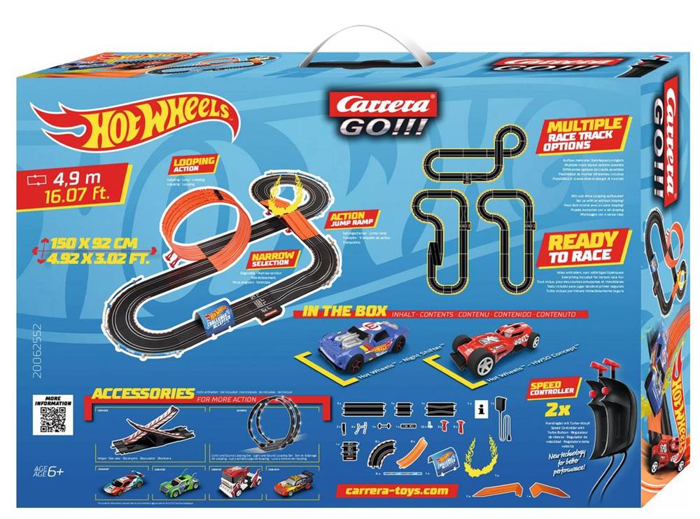 CARRERA GO!!! HOT WHEELS 4,9 SET 20062552