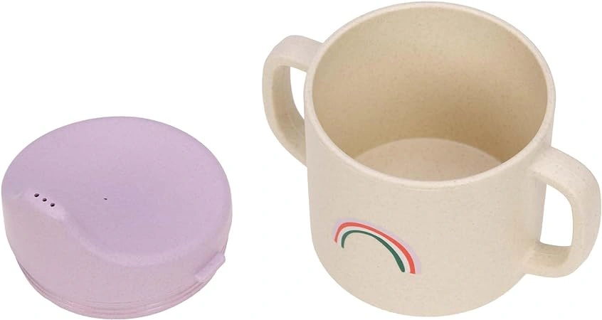 LÄSSIG SIPPY CUP PP/CELLULOSE HAPPY RASCALS HEART LAVENDER