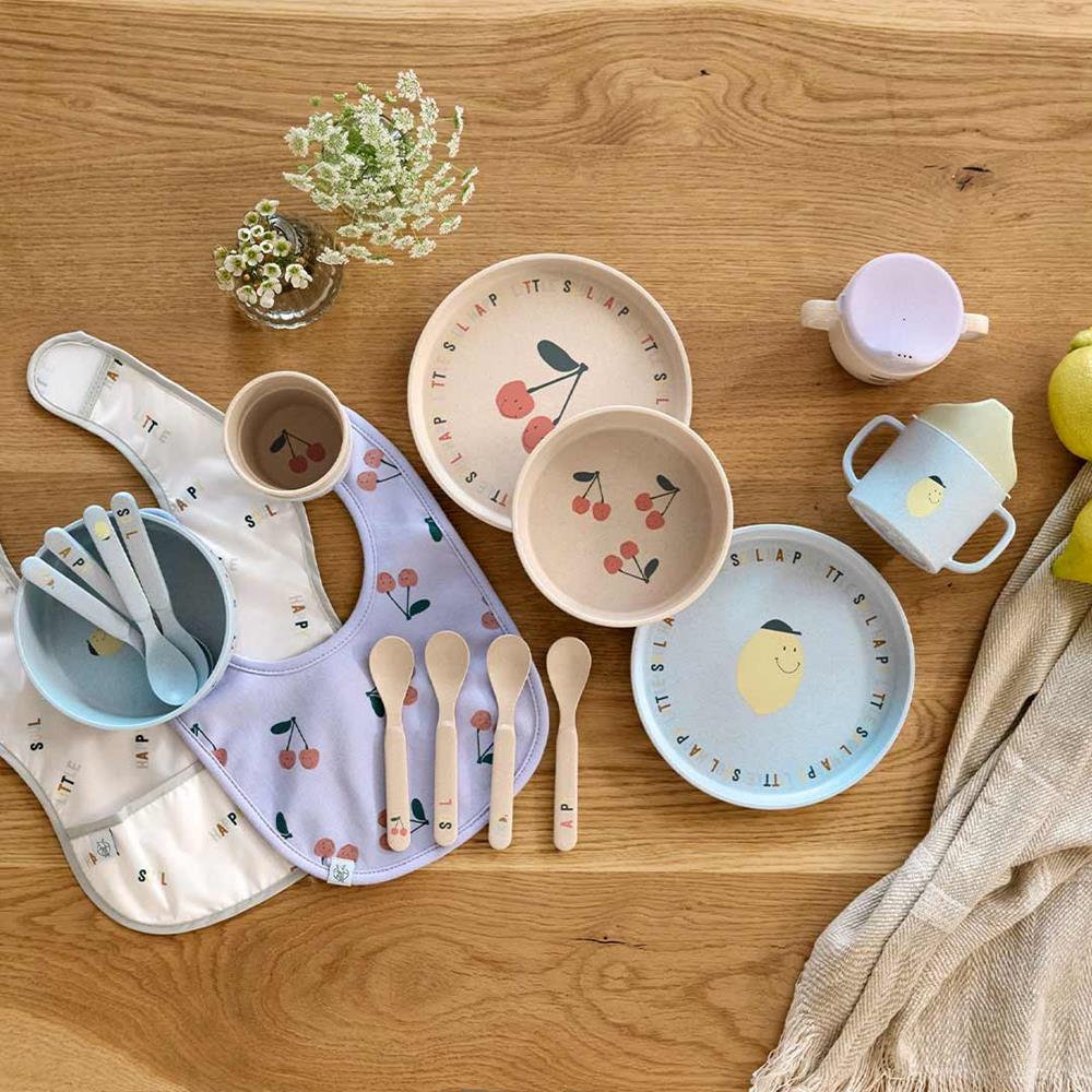 LÄSSIG SPOON SET PP/CELLULOSE HAPPY FRUITS CHERRY